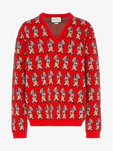 pig gucci sweater|Gucci Men's Pig.